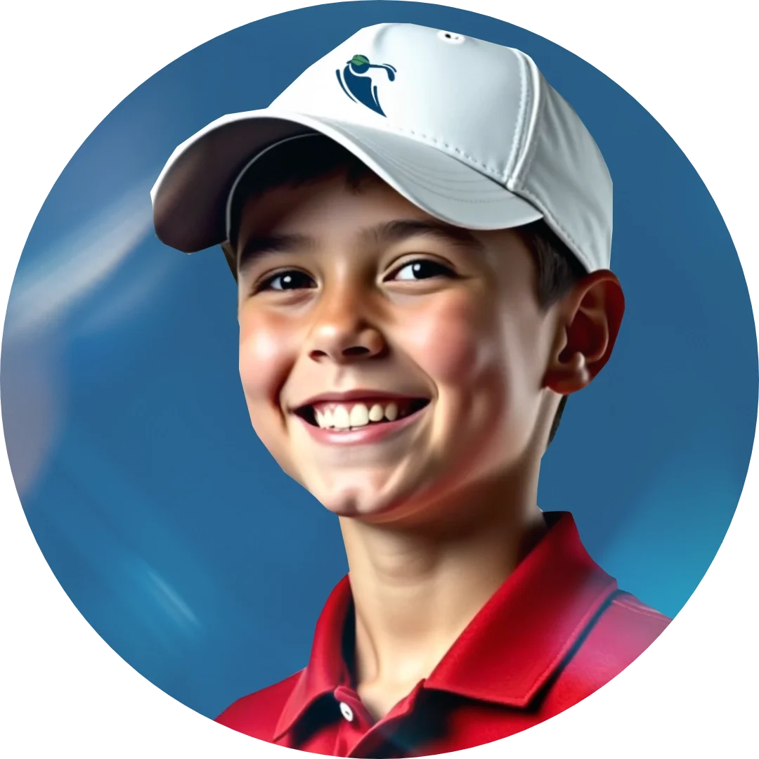 GOLFKIDS.FUN Golfer AndI| Bild: KI bearbeitet GOLFKIDS.FUN Golfer AndI | Bild: KI bearbeitet